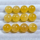 Core fragrance natural fidelity beeswax raw ore Russian material round beads single bead 3-12mm small beads loose beads chicken oil yellow with pearl white nectar 3mm yellow and white flower beeswax round beads 1 piece 1.0 through hole
