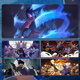 Pad, ratón súper grande Naruto Table Pad Anime E-Sports Computer Keyboard Pad, la clase de la clase de los niños, la almohadilla de mouse de mouse Sasuke JH-724 [Lock Borde Anti-Slip Washable] No 4 mm 900x400mm