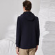 Antonio detachable hood and easy care simple business mid-length windbreaker men's high-end casual business jacket