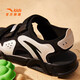 ANTA Children's Sandals Men's Beach Shoes 2025 Summer New Breathable Open Toe Comfortable Arch Sandals Men's Black/Silver 6962I-8 38