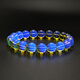 Famous Amber Family Mexican natural blue amber bracelet round bead single circle amber bracelet water purification men and women birthday gift 9.5mm