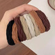 Hesi language simple hair tie thickened high elastic seamless headband hair accessories rubber band hair tie student's beautiful pattern mixed color towel ring 10 pieces