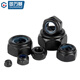 GUWANJI non-metal insert hexagonal locking nut stainless steel anti-loosening self-locking nut M3 200 pieces/pack 304 natural nylon