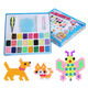 Zhiku Water Mist Magic Perle Nacht Perle Spielzeug magische Perlen glühende handgefertigte DIY -Kinder -Set -Material Set New Girl [Geschenkbox] 15 Farben 1500 Stücke + Luxuszubehör Pack