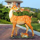 Fiberglass large animal sculpture simulated sika deer ornaments outdoor courtyard garden forest landscape lawn decoration classic doe