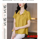 Xuan Tuya Ice Silk Cotton Linen Shirt Women's Top Summer Mom Western Fashion Fashion Covering Belly Temperament Women's T-Shirt Short Sleeve Khaki 07 2XL 120-130