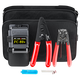 Fiber optic cold splicing tool set leather cable pliers optical power meter red light pen cutting knife hot melt cold splicing combination set one