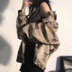 HUALIN FASHION水洗扎染牛仔外套宽松复古高街上衣 9930 M 100-115