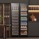 Bai Kailun double-door wine cabinet with constant temperature and humidity double-door light luxury ultra-thin seamless embedded home air-cooled frost-free villa tea beverage liquor wine fruit preservation refrigerated display cabinet 1.8 meters丨dual temperature zone丨red wine tea style丨 105 bottles thin section