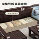 Chinese Family Sofa Solid Wood Sofa Purple Gold Sandalwood New Chinese Style Living Room Large and Small Household Winter and Summer Storage Furniture Four Seats + Imperial Concubine + Long Coffee Table Limited Loss of 10 Sets Combination Free Upgrade Cat Scratch Leather Cushion