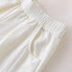 
Pitt Pitt girls pants summer thin children's ice silk nine-point wide-leg grandma carrot pants girls big children's summer clothes white girl 15263 meters white + 15263 blue 120 cm