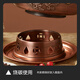 Longshun Copper Art Copper Hot Pot Carbon and Electric Dual-Purpose Split Pure Copper Thickened Copper Pot Hot Pot Pot Old Beijing Shabu Shabu Plug-in Hot Pot 6-8 People Smooth Style 34cm Clear Soup Pot