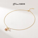 Jingrun new S925 pearl hanging chain 56mm white cute rabbit gift 5-6mm 40+5cm chain tail