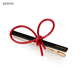 AJIDOU Aji bean red small girl duckbill hairpin with high elasticity, strong and non-slip side clip birthday gift, dark red 1 piece