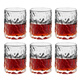 Heisou high-looking tree pattern heat-resistant glass cup household water cup milk cup coffee cup red wine beer cup transparent cup 250ml water cup 6 pieces + cup holder