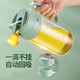Sparkling high-quality oil bottle spray bottle atomized spray bottle kitchen spray pour oil spray all-in-one sauce vinegar oil bottle anti-leak spout without oil hanging green automatic opening cap when pouring oil 550ml