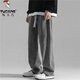 
Woodpecker retro jeans men's spring American high street men's loose wide-leg trousers casual spring and autumn pants black XL [recommended weight 125-135 Jin [Jin equals 0.5 kg]]