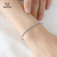 Aido Diamond platinum twist rope bracelet for women pt950 platinum small waist bracelet fashionable and versatile weight 11.49 grams + delivery certificate