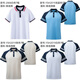 
Xin Yueqing Children's POLO shirt summer primary and secondary school uniform white junior high school class uniform boys and girls college short-sleeved T-shirt 9901 light blue T-shirt with white collar WH 180 adapt to height 180 weight 150 Jin [Jin equals 0.5 kg]