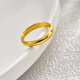 Iosn gold ring plain ring for women new pure gold 999 pure gold glossy men's ring solid couple ring for girlfriend glossy plain ring 1.91g