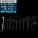 Enshousu Micro Spoon 0.04ml Mini 0.25g Powder Spoon Milk Powder 3 Sanqi Controlled Salt Spoon Fish Bait Feed Long Handle 1 0.1g 5 pieces + 0.25g 5 pieces