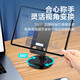Carbon Steel Metal Base Mobile Phone Stand IPAD Tablet Stand Lazy Desktop Live Video Shooting Rotating Height Adjustable Lift Compact Portable Support Stand Foldable Metal Base Rotating Folding Mobile Phone Stand - Black