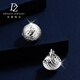 Duozun platinum earrings for women pt950 pinecone earrings genuine platinum earrings new Chinese Valentine's Day gift for girlfriend pinecone earrings 6.04g (pair)
