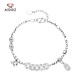 Aido Diamond pt950 Platinum Five Emperors Coin Copper Coin Bracelet Women's Platinum Lucky Fortune Abacus Gourd Hand Jewelry Gourd Fortune Model 10.2-10.4g + Certificate included