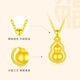 OAH9999 gold gourd pendant for men and women 2025 new pure gold Fulu necklace pendant for girlfriend plated Lao Fengxiang same style gourd pendant Lao Fengxiang same style 1.59g
