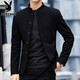 Playboy (PLAYBOY) high-end tunic suit for young people new Chinese style men's republic of China stand collar suit jacket men's suit large size trendy new tunic suit M 105-125Jin Jin is equal to 0.5 kg