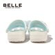 Belle children's shoes girls sandals 25 years new summer princess shoes children's hole shoes beach shoes light pink 19