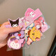 Sanrio Children's Cartoon Velcro for Girls Hair Sorting Artifact for Girls with Side Bangs Hairpins for Baby Hair Accessories Q609 Pink Strawberry Bear