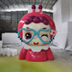 Glass fiber reinforced plastic cartoon ethnic character sculpture customized restaurant store entrance welcoming Miao IP mascot floor-standing ornaments foam sculpture customized custom drawing deposit
