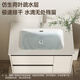 
Rierte (R/T) bathroom cabinet combination ENF-grade environmentally friendly multi-layer solid wood board cream style intelligent beauty atmosphere light ENF-grade environmentally friendly multi-layer solid wood-Y1050 90cm