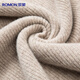 Romon 100% pure wool sweater men's thickened autumn and winter warm half turtleneck pullover sweater base sweater