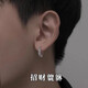 First encounter men's ear studs, earrings, earrings, high-end sterling silver accessories, Pixiu flagship earrings, men's high-end trendy earrings, Pixiu earrings, silver, one pair