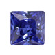 Yongsi quality tanzanite sapphire loose stone square right-angled zircon artificial ring face princess inlaid 10*10mm