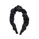 Xiangwan headband, pleated satin fabric, high-ceiling headband, exquisite and comfortable to wear, black