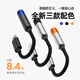 SHANLING UA Mini broadcast control version decoding amp cable HIFI small tail mobile phone computer adapter cable DSD256 hard decoding type-c to 3.5mm interface audio cable UA MINI broadcast control version orange silver