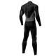 Ride ship 3MM diving suit one-piece snorkeling suit for women thickened warm surfing suit swimsuit black gray long sleeve male adult black gray_3MM S