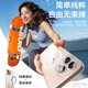 Xuanhuang [feines Lochlinsen voll inklusive | Super starker Airbag-Anti-Fall] Geeignet für Apple 16promax Mobiltelefon Hülle iPhone16pro Schutzfall Magnetisch absorbiert transparente Anti-Fall-Silikonwärme-Ablöste [iPhone16promax] Senden