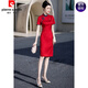 Пьер Кардин Красный Флаг Kaisheng Cheongsam Summer New Styl