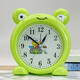 Creative cartoon little frog boy alarm clock cute child female student with internet celebrity desktop green clock ornament rose red