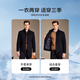 Antonio 90 goose down & detachable liner light luxury business high-end woolen woolen coat men's autumn and winter stand-up collar coat for men