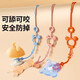 Teether anti-drop chain baby anti-lost rope molar stick silicone toy lanyard baby chewing gum pacifier chain clip water tender powder double buckle design can be chewed