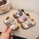 Tyrannis Yangma recommends autumn new Dexun infant soft-soled non-slip toddler shoes 0-1 years old 2 girls casual 4 khaki 18_inner length 12.5cm