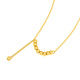 CHINA GOLD gold necklace 18K gold AU750 ball bead necklace birthday gift for girlfriend
