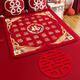 
Three-April Tiger Wedding Wedding Wedding Cushion Embroidery Blessing Cushion Bedding Premium Bedding Premium Bride Pressing Bedding Wedding Cushion Collection of Wedding Products Flowers Blooming - Sitting Bedding Blessing Gold Embroidery_9898c