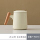 Simple ceramic tea cup, tea water separation cup, personal home office filtered water cup with lid, mug cup, customized wooden handle office cup, beige glaze
