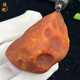 Qiaoge natural beeswax genuine raw stone handle piece Baltic amber flower wax pendant 34.37 grams